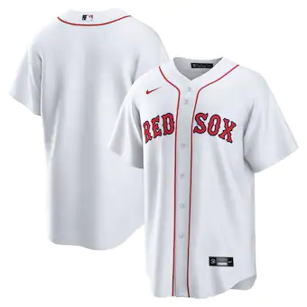 mens nike white boston red sox home blank replica jersey_pi